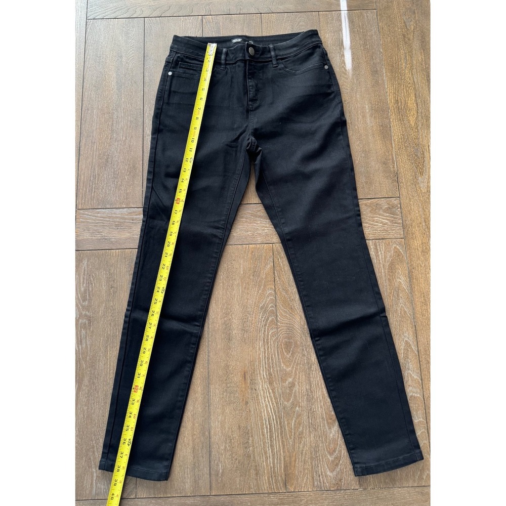 Simply Vera Vera Wang Skinny Jeans Womens Size 8 Black Stretch Denim Mid Rise - Picture 6 of 7